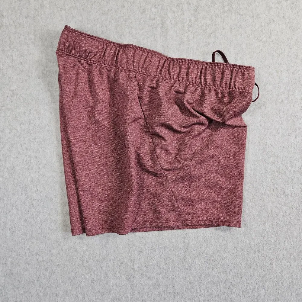 Nike Dri-Fit Women's Medium Short Running Shorts Burgundy